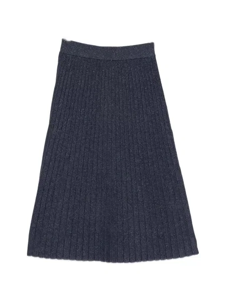 Fusta maxi Maison123 tricotate albastru