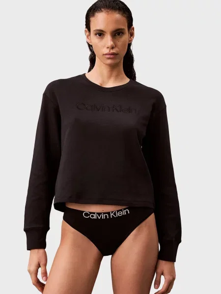 Махровий світшот Calvin Klein чорний