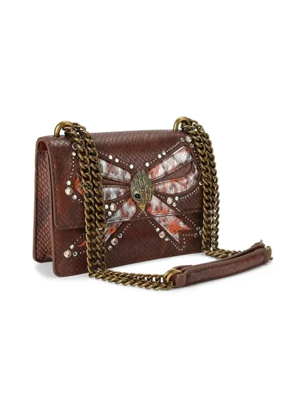 Kurt Geiger London torebka skórzana SHOREDITCH brązowa