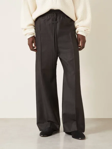 Fear Of God Kalhoty Wide Fit tmavě šedá