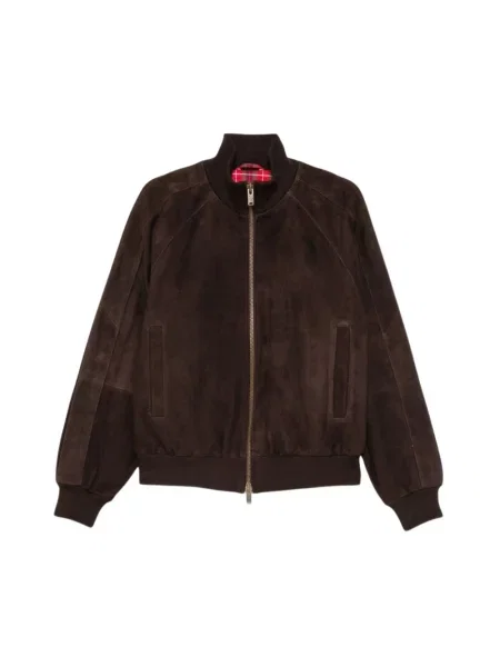 Kurtka bomber Baracuta zamszowy brązowy