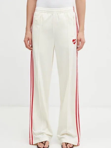 Adidas Originals παντελόνι επίσημο γυναικείο μπεζ