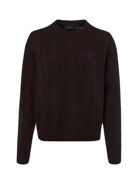 Sweter Polo Ralph Lauren z kaszmiru brązowy