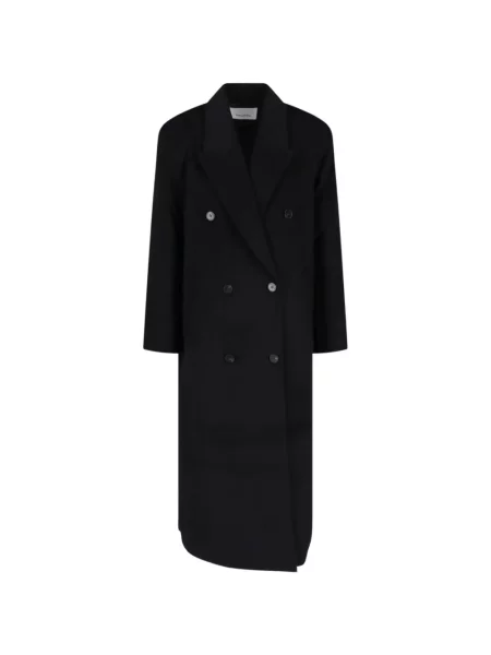 Palton The Frankie Shop cu două rânduri de nasturi negru