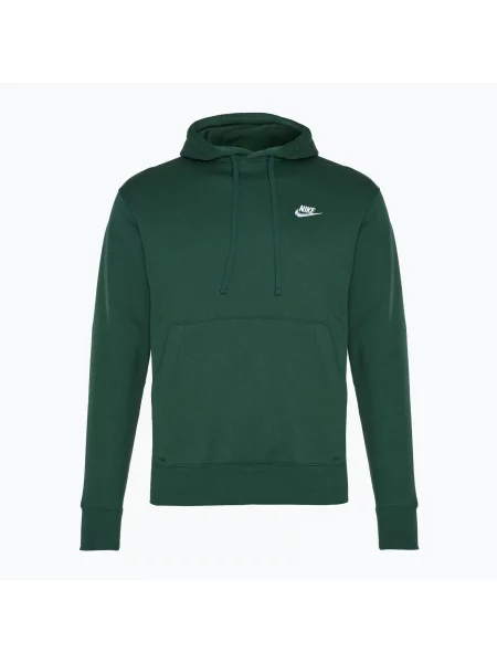 Mikina Nike Sportswear Club Fleece Hoodie fir / fir / white bílá