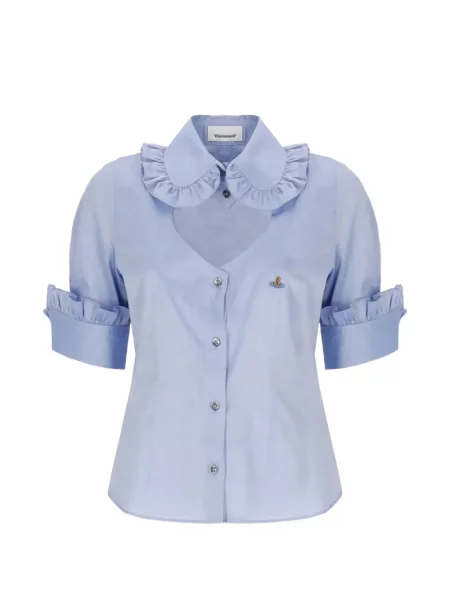 Haftowana koszula Vivienne Westwood niebieska