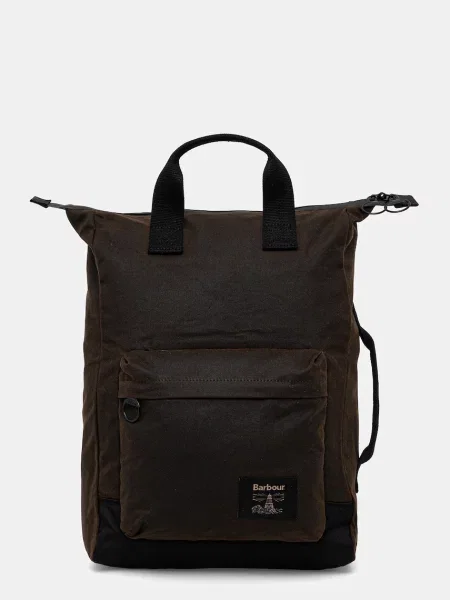 Barbour hátizsák Field Wax nagy sima zöld