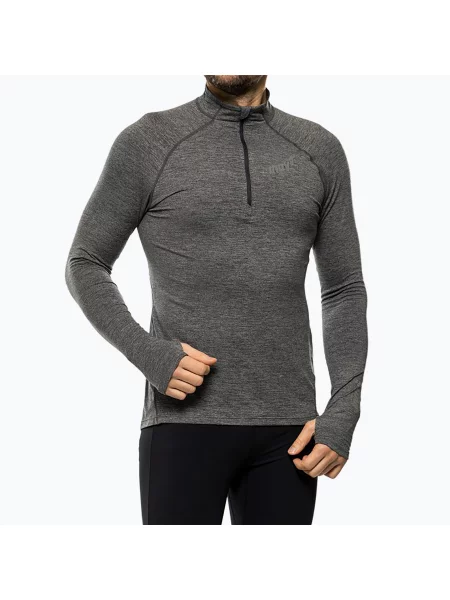 Olcsóbban. Férfi Train Elite Mid Half Zip futó melegítőfelső sötétszürke. Méret: S szürke