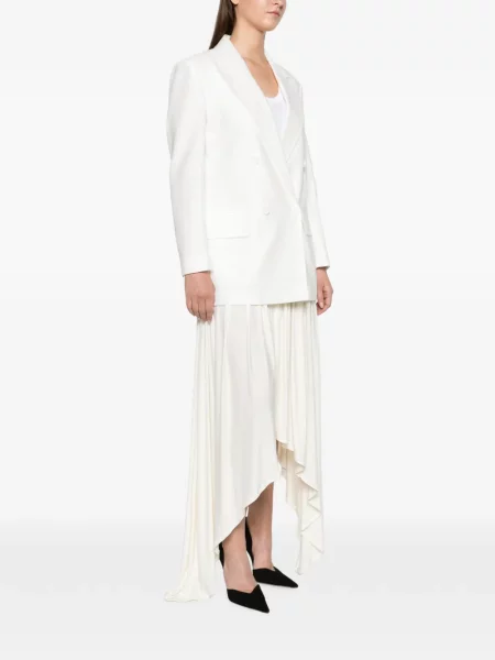 Μπουφάν Max Mara από ζέρσεϋ λευκό