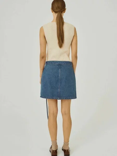 NORR Fustă Ninni denim albastru