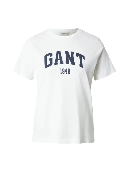 GANT Tricou albastru noapte alb