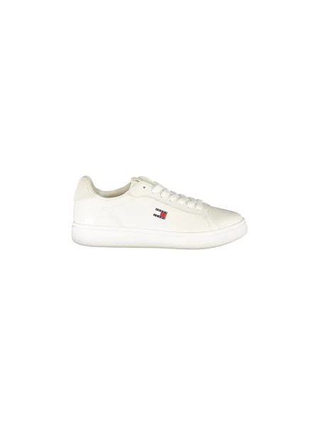 Teniși Tommy Jeans cu toc jos alb