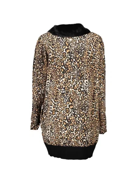 Gulerat fular Blugirl cu imagine cu model leopard