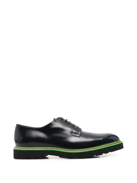 Pantofi derby Paul Smith cu șireturi din piele albastru