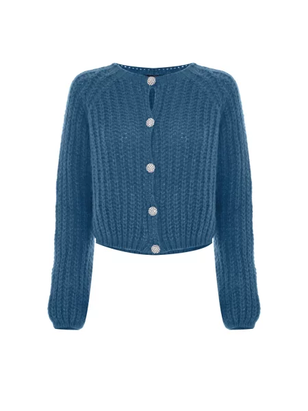 Sweter Kocca wełniany niebieski