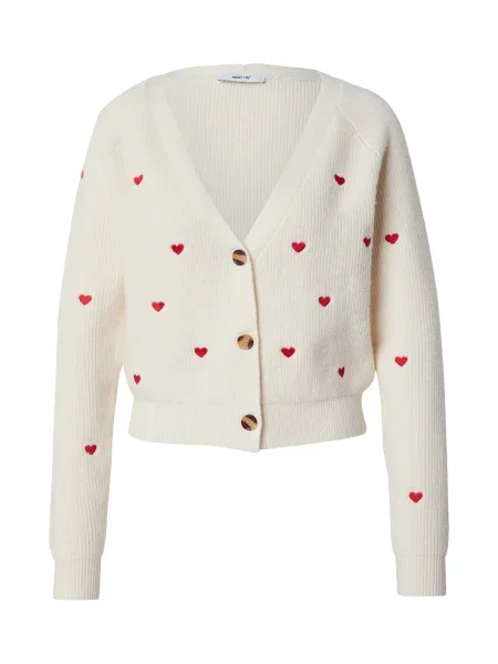 ABOUT YOU Geacă tricotată Lana roșu alb