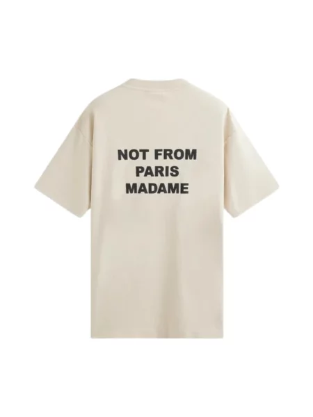 Drôle de Monsieur t-shirt Le T-Shirt Slogan z nadrukiem beżowy
