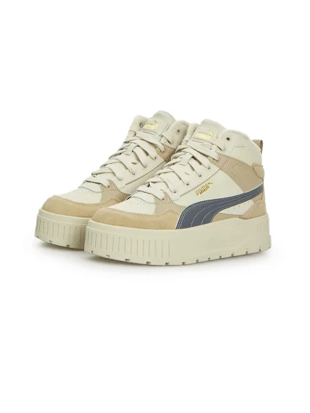 Кеди високі PUMA Karmen Ii Idol Mid Wtr комбінований верх бежевий