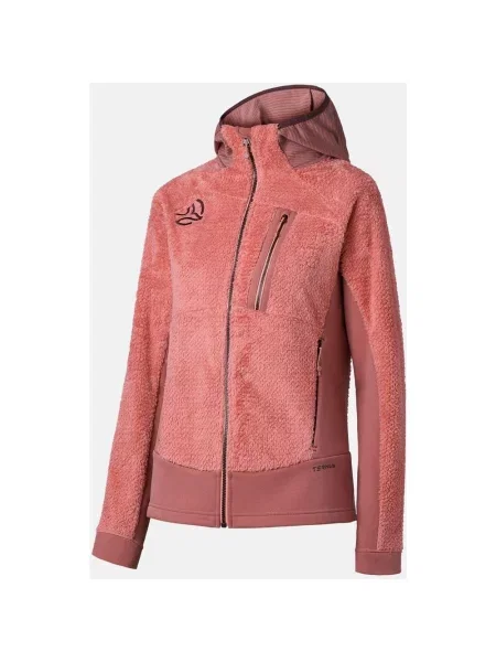 Bluza polarowa z kapturem Ternua Lofter Pro jasnoróżowa M różowa