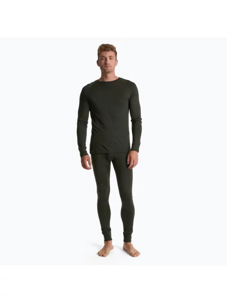 Мъжки комплект термобельо WOOLCANO Merino green зелено