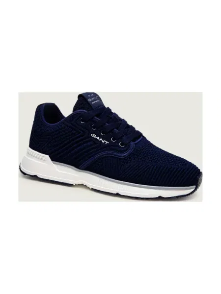 Sneakerși Gant din piele albastru