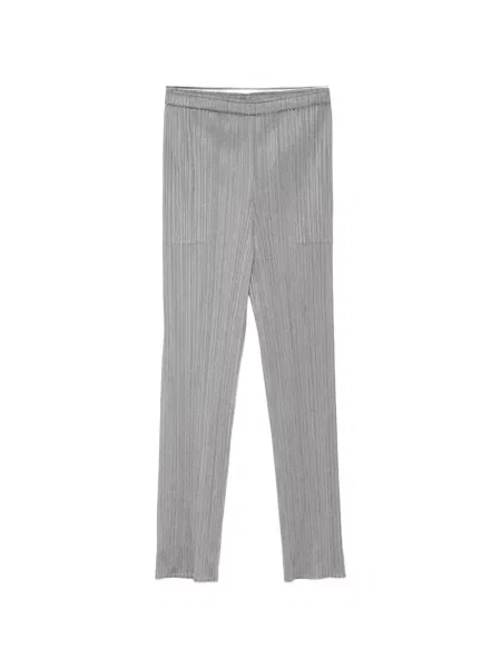 Kalhoty Pleats Please Issey Miyake šedé