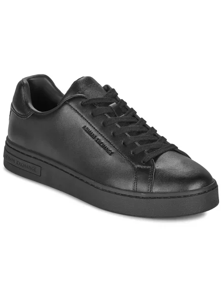 Sneakerși Armani Exchange din piele negru