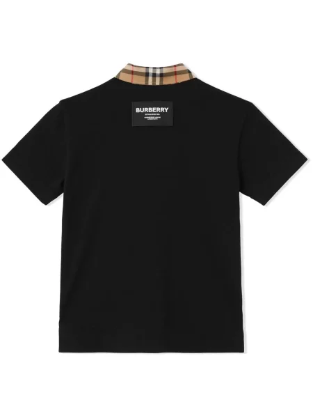 Koszulka polo dziecięca Burberry czarna