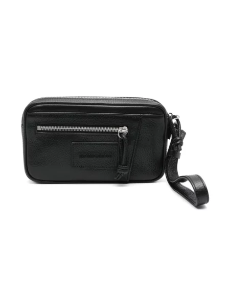 Torba Emporio Armani skórzana czarna