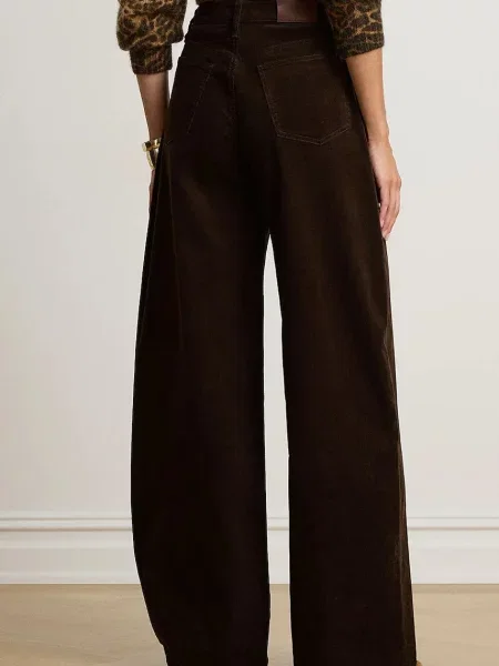 Lauren Ralph Lauren штани wide leg з кашеміром