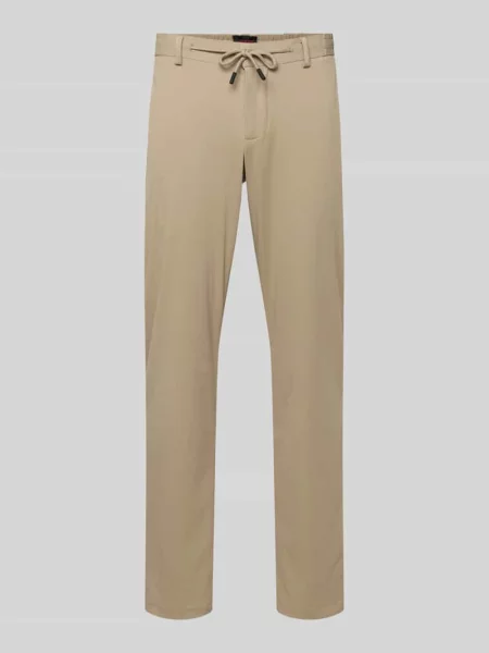 Spodnie dresowe z elastycznym ściągaczem Guess khaki