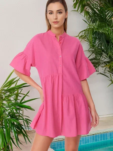 Sukienka mini Trendyol różowa