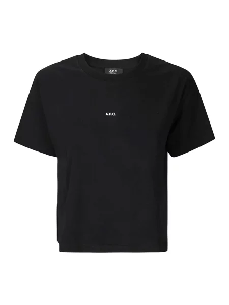 A.P.C. t-shirt t-shirt boxy micro logo GOTS czarny