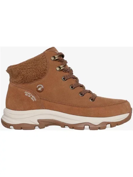 Buty trekkingowe Skechers Slip-Ins Waterproof Relaxed Fit Trego Snow brązowy 36 beżowy