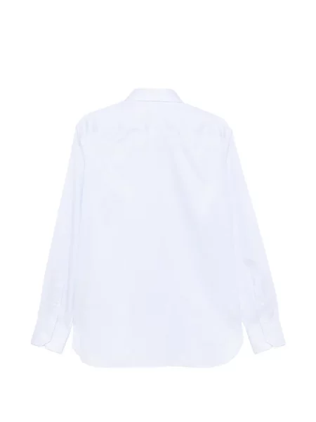 Lung cămașă Zegna cu dungi alb