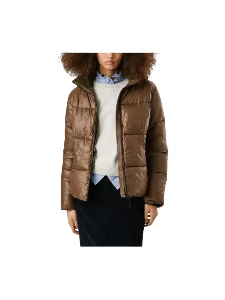 Kurtka jeansowa Pepe Jeans w miejskim stylu brązowa