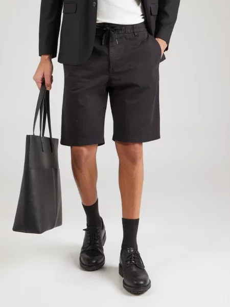 BOSS Pantaloni eleganți negru