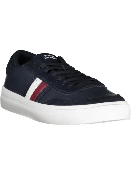 Usnjene superge Tommy Hilfiger modra