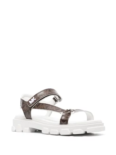 Sandale Michael Michael Kors din piele cu imagine maro