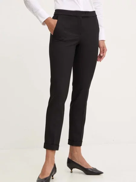 MAX&Co. pantaloni femei drept medium waist negru