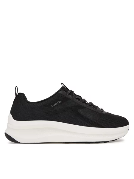 Superge Calvin Klein Andrea Chunky Ck Stripe Runner Trainers črna