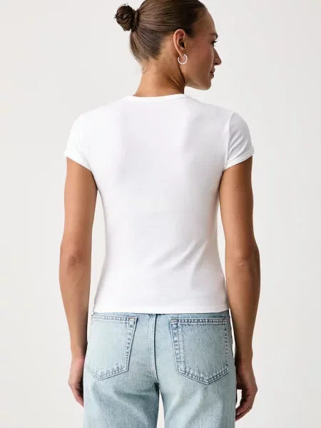 Calvin Klein Jeans tričko dámske s bavlnou biela