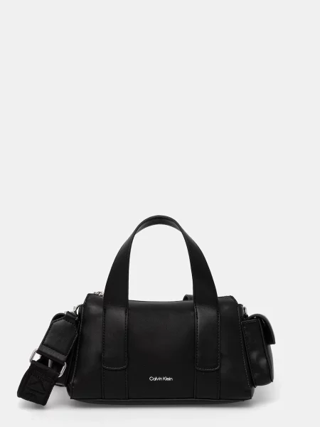 Geantă Calvin Klein cu bretele negru