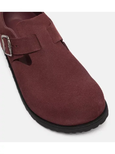 Hlačke slip Birkenstock 1774 iz semiša bordo