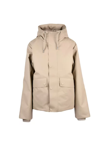 Krótka parka Rains beżowa