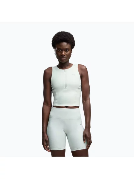 Top de alergare pentru femei PUMA Run Lightstride Crop Top creme de mint mentă