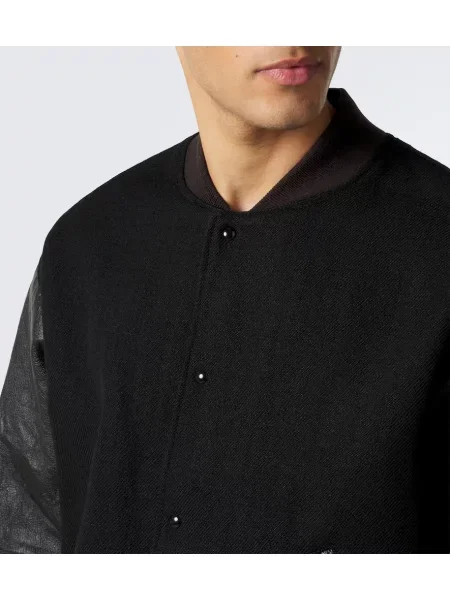 Geanta de piele Visvim negru