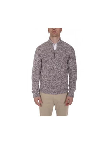 Sweter z golfem Gran Sasso do golfa brązowy