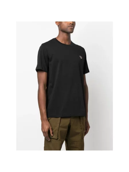 Koszulka Ps Paul Smith z logo w zebrę czarna