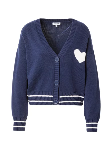 MORE & MORE Geacă tricotată albastru închis alb